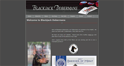 Desktop Screenshot of blackjackdobermans.com